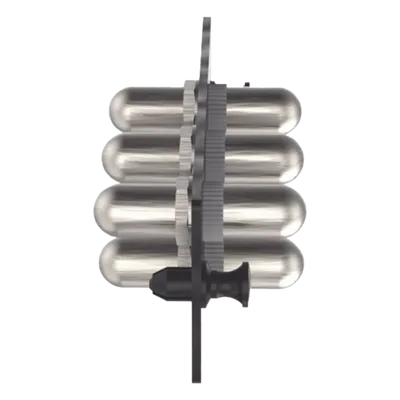 Placa Acopladora de Fibra Óptica / 6 Conectores ST Simplex / Monomodo OS1/OS2 / Diseño Modular