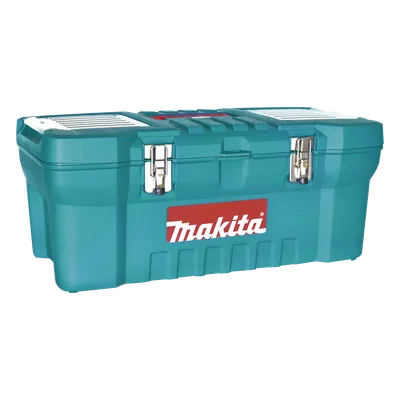 Caja de herramientas / 24" (1.97 pies) / Doble cerradura metálica / Bandeja desmontable / 60 x 25 x 30 cm