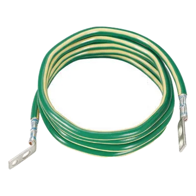 Jumper para Aterrizaje de Equipos / 6 AWG / 2.4 m (7.9 ft) / Terminal 45° y Terminal Recta / Cobre / TIA-607-C