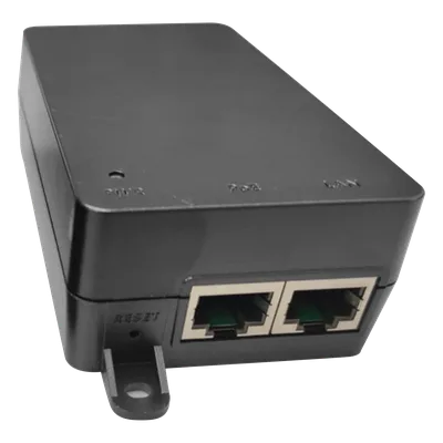 Inyector PoE Pasivo Gigabit / 54 Vcc / 0.6 A / 32.8 W / Alcance 100 m (328.1 ft)