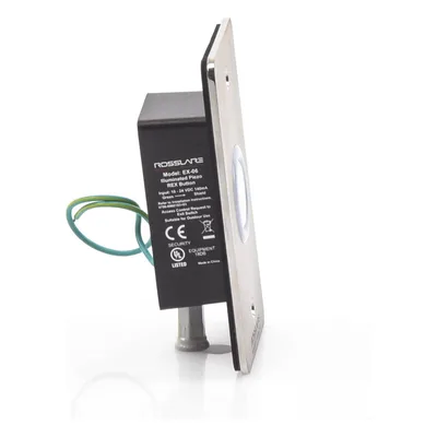 Botón de salida Piezo-eléctrico/ con temporizador / color de LED configurable/ IP65. Sin LOGO
