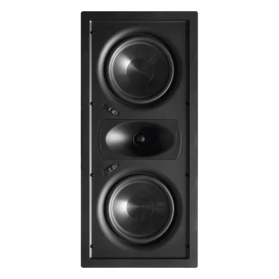 Altavoz LCR de pared / Woofers dobles 6.5'' / Tweeter seda 1'' / 125W / 8Ω / 21.6 ft / 22° guía de ondas