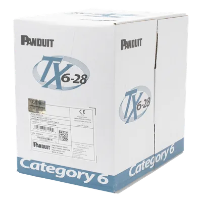 Cable UTP / Cat 6 / 28 AWG / 305 m (1000 ft) / CM-LSZH / Diámetro 4.0 mm / 4 Pares / 250 MHz