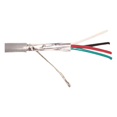 Cable para Alarma / 4x18 AWG / Blindado / Riser UL 1666 / 305 m (1000 ft) / Gris