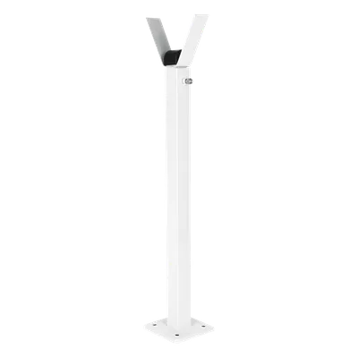 Poste para brazos de barrera / Acero / Altura ajustable / 4 m / 13.1 ft / Compatible universal