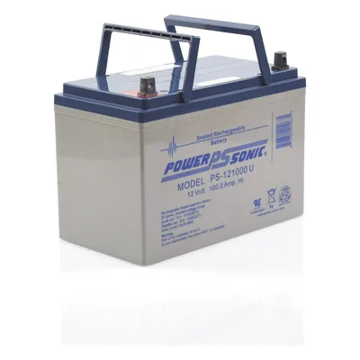 Batería de Respaldo AGM/VRLA / 12V 100Ah / Terminales U / Vida Útil 10-12 Años / Caja ABS Resistente