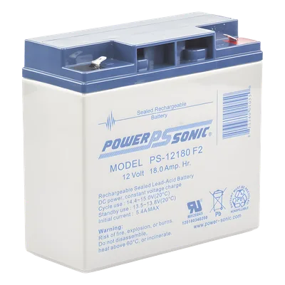 Batería de Respaldo AGM/VRLA / 12V / 18 Ah / Terminales F2 / Vida Útil 5 Años / Libre de Mantenimiento