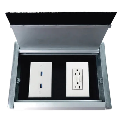 Caja Universal Vacía / 2 Módulos / Aluminio Anodizado / Escritorio / 2m / 6.56 ft / -20°C a +80°C