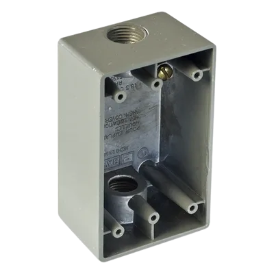 Caja Condulet FS / 2 Bocas Superior/Inferior / 1" (25.4 mm) NPT / Volumen 246 cm³ / Aluminio Diecast / Intemperie con Tapa