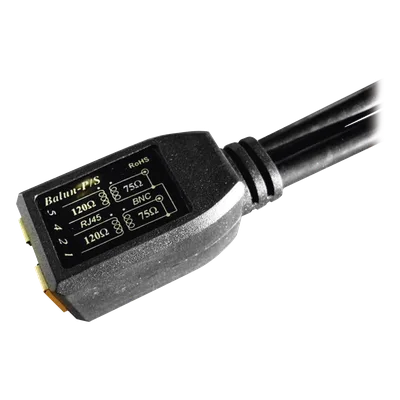Balun E1 / Adaptador 75 a 120 ohms / Pigtail BNC a RJ45 / 2048 kbps / 0.2 dB pérdida