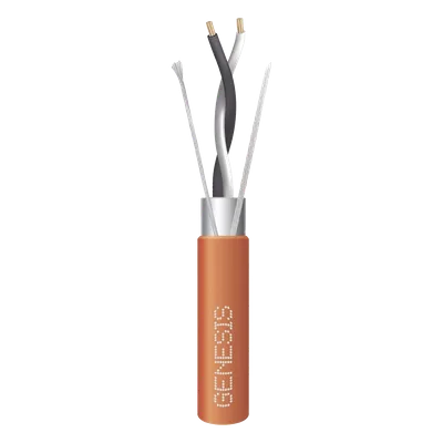 Cable de Comunicación / 1 Par 18 AWG / Blindado / Plenum / 305 m (1000 ft) / Naranja