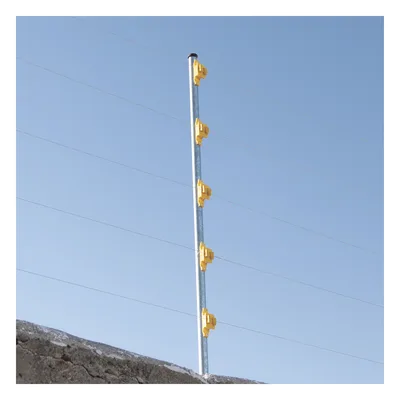 Aislador de Paso para Cerco Eléctrico / Aislamiento 18 kV / Resistencia Mecánica 10.2 kg / Protección UV / Polipropileno y Policarbonato