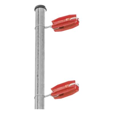 Aislador de Esquina para Cerco Eléctrico / Aislamiento 18 kV / Resistencia 7.5-10.2 kg / Anti UV / 66 mm x 31.6 mm