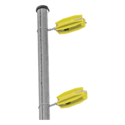 Aislador de Esquina para Cerco Eléctrico / 18 kV / Resistencia 7.5-10.2 kg / Anti UV / 66 mm x 31.6 mm