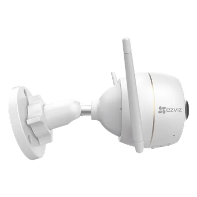 Cámara Bala IP / 2 Megapixel / Doble Lente 2.8 mm / 105° / Visión Nocturna a Color / IR 30 m (98.4 ft) / Wi-Fi 2.4 GHz / IP67 / Audio Bidireccional / Sirena y Luz Estroboscópica