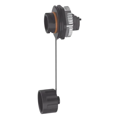 Conector Jack RJ45 Industrial / Blindado Cat6A / IP67 / Tapa Protectora / 24 AWG / Sin Herramienta de Perforación