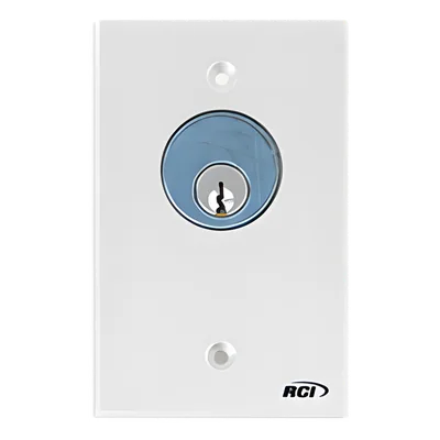 Interruptor con Llave / Acción Mantenida / SPDT 3A @ 125 VCA / Aluminio Anodizado / Montaje Superficie o Encastrado