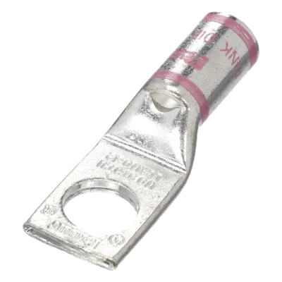 Zapata de Compresión / Calibre 1/0 AWG / Barreno 1/2 pulgada / Acero Galvanizado / 1 Orificio / Talón para Mirilla