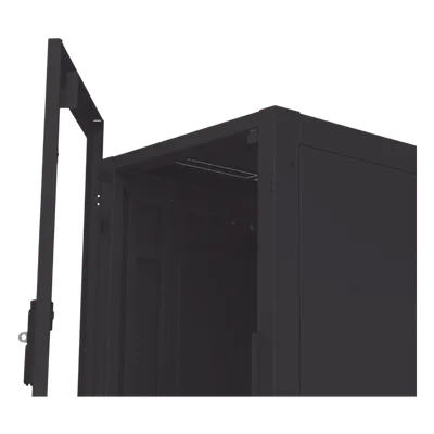 Gabinete de Piso para Telecomunicaciones / 24 UR / 600 x 1000 mm / Puerta con Cristal Templado / Cierre 3 Puntos / Postes Ajustables