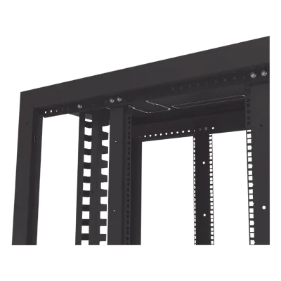 Gabinete de Piso para Telecomunicaciones / 24 UR / 600 x 1000 mm / Puerta con Cristal Templado / Cierre 3 Puntos / Postes Ajustables