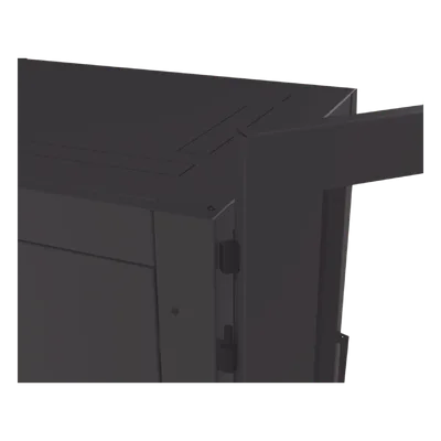 Gabinete de Piso para Telecomunicaciones / 24 UR / 600 x 1000 mm / Puerta con Cristal Templado / Cierre 3 Puntos / Postes Ajustables