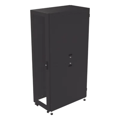 Gabinete Rack de Piso / 19" Estándar / 42UR / 600 mm x 1000 mm / Acero / Puerta con Cristal Templado