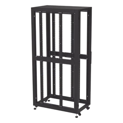 Gabinete Rack de Piso / 19" Estándar / 42UR / 600 mm x 1000 mm / Acero / Puerta con Cristal Templado