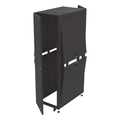 Gabinete Rack de Piso / 19" Estándar / 42UR / 600 mm x 1000 mm / Acero / Puerta con Cristal Templado