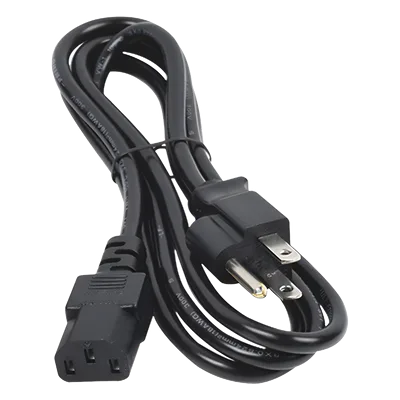 Cable de Alimentación Eléctrica / 110-240 VCA / 1.5 m (4.92 ft) / IEC 320C13 / NEMA 5-15P / Trifásico con Tierra
