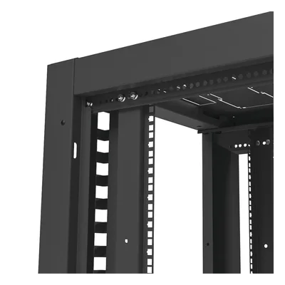 Gabinete Rack 19" / 42UR / 600 x 600 mm / Puerta Seguridad 3 Puntos / Cristal Templado / Laterales Desmontables