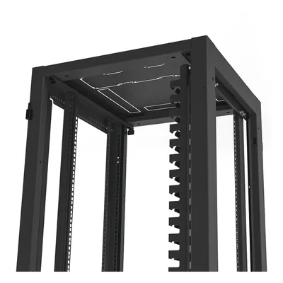 Gabinete Rack 19" / 42UR / 600 x 600 mm / Puerta Seguridad 3 Puntos / Cristal Templado / Laterales Desmontables