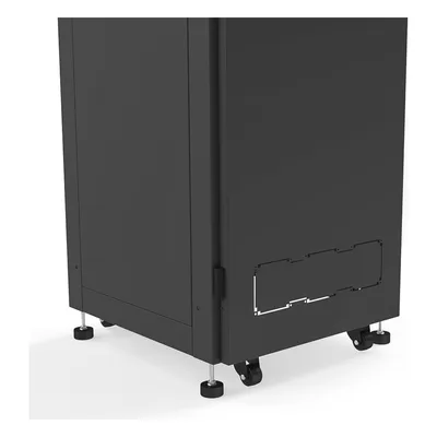 Gabinete Rack 19" / 42UR / 600 x 600 mm / Puerta Seguridad 3 Puntos / Cristal Templado / Laterales Desmontables