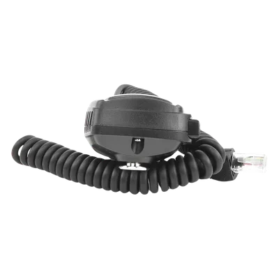 Micrófono para Radio Móvil / Conector 8 Pines / IP54 / Cable PU con Kevlar / 40 kg Resistencia / PTT con Guantes