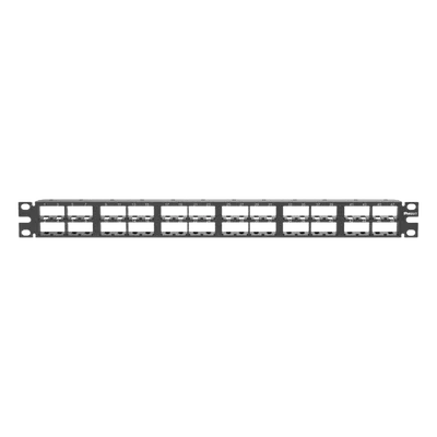 Panel de Parcheo Modular / 48 Puertos / 1 UR / Alta Densidad / Sin Blindaje / Rack 19 Pulgadas