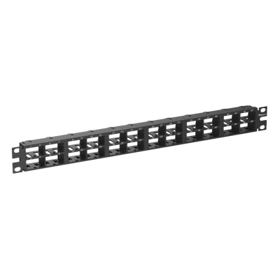 Panel de Parcheo Modular / 48 Puertos / 1 UR / Alta Densidad / Sin Blindaje / Rack 19 Pulgadas