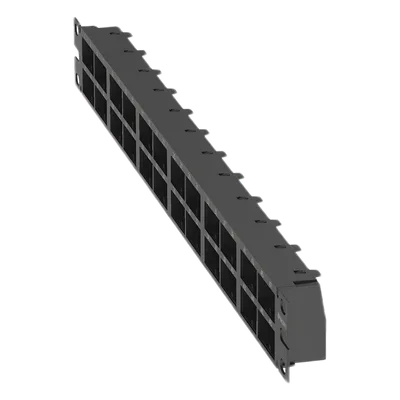 Panel de Parcheo Modular / 48 Puertos / 1 UR / Alta Densidad / Sin Blindaje / Rack 19 Pulgadas