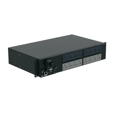 PDU Monitoreable / 16 Salidas 5-20R / Entrada NEMA L5-30P / Horizontal 19 in / 120 Vca / 30 A / 2 UR