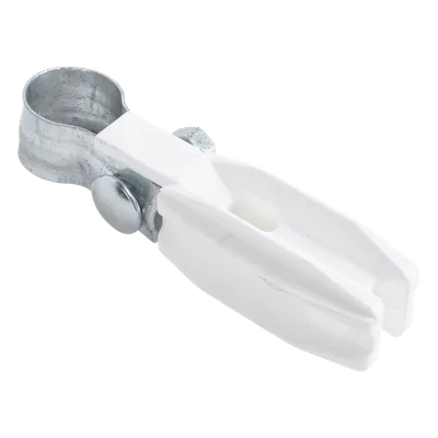 Aislador de Paso o Esquina / Abrazadera 1" (25 mm) / Resina Virgen 100% / Acero Galvanizado / Protección UV / Bolsa 100 Unidades