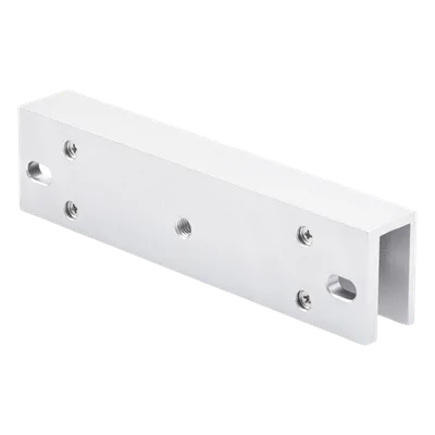 Montaje en U para Chapa Magnética / Puertas de Cristal / Espesor hasta 17 mm / Aldural Anodizado / 185×28×45 mm (7.3×1.1×1.8')