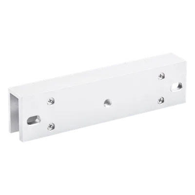 Montaje en U para Chapa Magnética / Puertas de Cristal / Espesor hasta 17 mm / Aldural Anodizado / 185×28×45 mm (7.3×1.1×1.8')