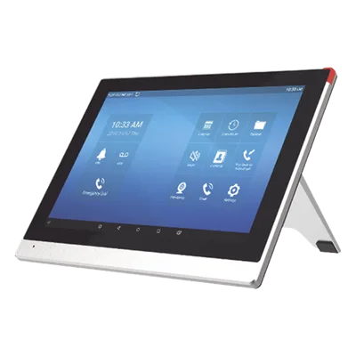 Monitor IP/SIP para interior con Android, Wi-Fi, pantalla táctil de 10.1", audio de 2 vías, PoE, 8 interfaces de entrada de alarma.