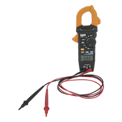 Amperímetro de Gancho / 400A CA / CAT III 600V / Probador de Fase / Divisor de Línea / Retroiluminado / 2 m (6.6 ft) de Protección ante Caídas