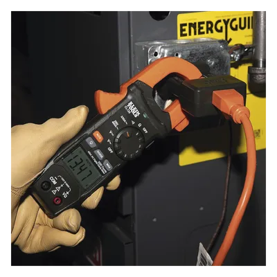 Amperímetro de Gancho / 400A CA / CAT III 600V / Probador de Fase / Divisor de Línea / Retroiluminado / 2 m (6.6 ft) de Protección ante Caídas