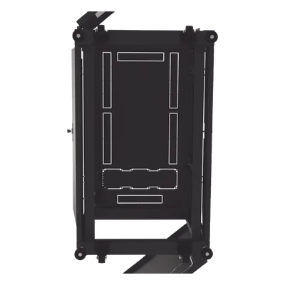 Gabinete Profesional de Piso para Telecomunicaciones de 12UR, 1000 mm Profundidad, Se envía el Gabinete armado.