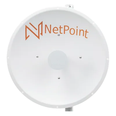 Antena Parabólica Direccional / 4.9-6.4 GHz / Ganancia 30 dBi / Dual Slant 45° y 90° / Alcance 30 km (98,425 ft) / Diámetro 60 cm (23.6 in)
