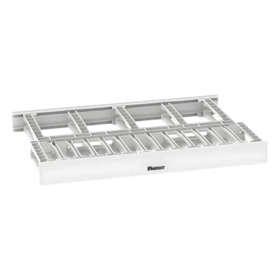 Organizador de Cables Horizontal / Doble Frontal y Posterior / Rack 19in / 1UR / Alta Densidad / ABS