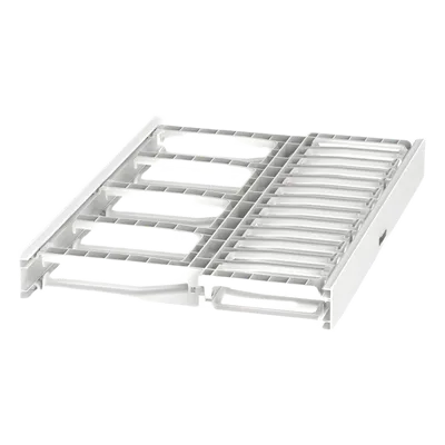 Organizador de Cables Horizontal / Doble Frontal y Posterior / Rack 19in / 1UR / Alta Densidad / ABS
