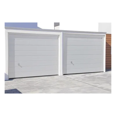 Puerta de Garage de Alta Calidad / Linea Central / Color Blanco 16X7 pies,  AISLADA, Estilo Americana.