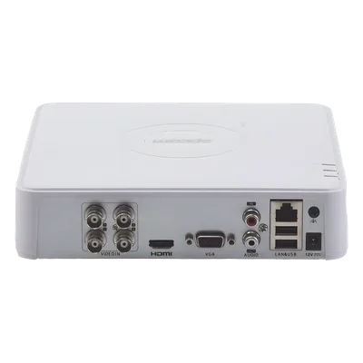 DVR Híbrido / 4 Canales TurboHD + 1 Canal IP / 1080p Lite / AcuSense Lite / Audio Coaxitron / H.265+ / 1 Bahía HDD