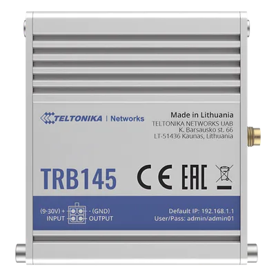Gateway Industrial LTE Cat 1 / RS485 / 10 Mbps / Aluminio / DIN Rail / Ambientes Extremos